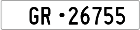 Trailer License Plate
